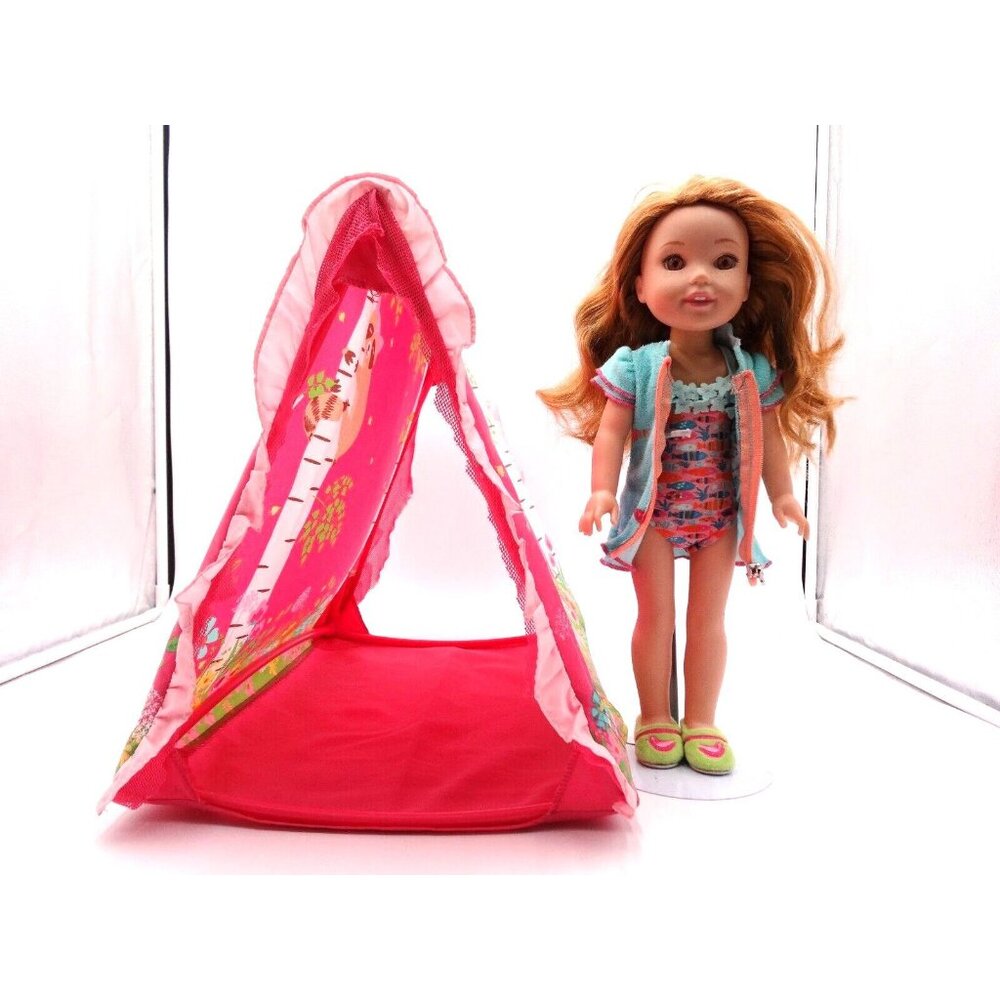 American Girl Wellie Wishers Sweet Dreams Garden Tent and Wellie Wishers Doll